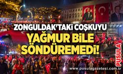 Zonguldak'taki coşkuyu yağmur bile söndüremedi!