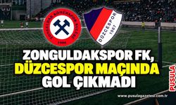 Zonguldakspor FK, Düzcespor maçında gol çıkmadı