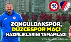 Zonguldakspor, Düzcespor maçı hazırlıklarını tamamladı