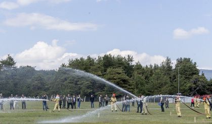 Orman yangını ekipleri kıyasıya yarıştı: En hızlı ekip belli oldu