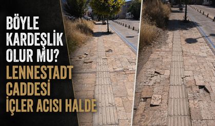 Böyle kardeşlik olur mu? Lennestadt Caddesi içler acısı halde
