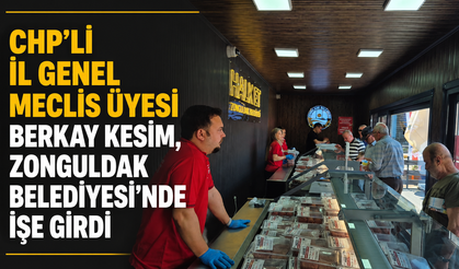 CHP'li İl Genel Meclis Üyesi Berkay Kesim, Zonguldak Belediyesi'nde işe girdi
