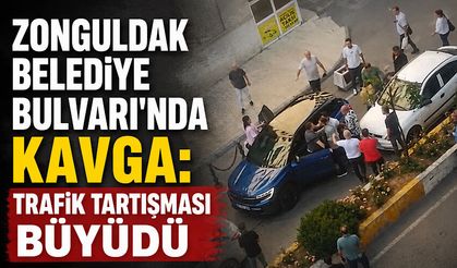 Zonguldak Belediye Bulvarı'nda kavga: Trafik tartışması büyüdü