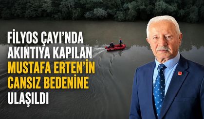 Filyos Çayı'nda akıntıya kapılan Mustafa Erten'in cansız bedenine ulaşıldı