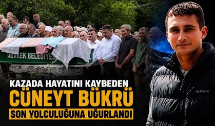 Kazada hayatını kaybeden Cüneyt Bükrü son yolculuğuna uğurlandı
