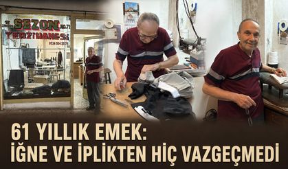 61 yıllık emek: İğne ve iplikten hiç vazgeçmedi