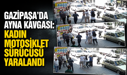 Gazipaşa’da ayna kavgası: Kadın motosiklet sürücüsü yaralandı