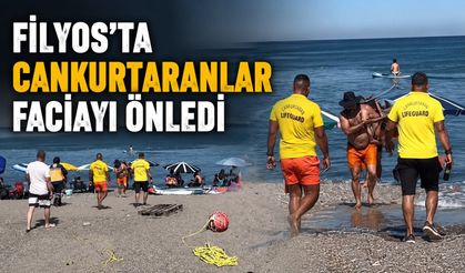 Filyos'ta cankurtaranlar faciayı önledi