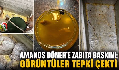 Amanos Döner’e zabıta baskını: Görüntüler tepki çekti