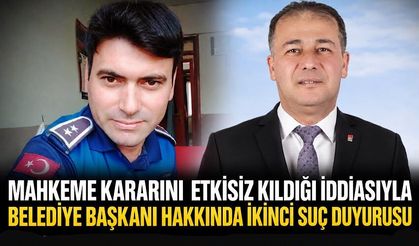 Mahkeme kararını etkisiz kıldığı iddiasıyla belediye başkanı hakkında ikinci suç duyurusu