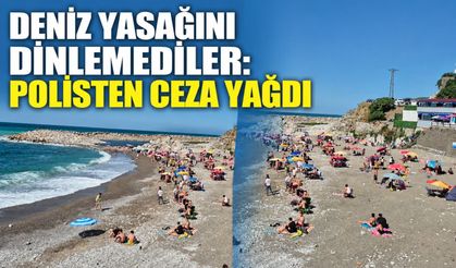 Deniz yasağını dinlemediler: Polisten ceza yağdı
