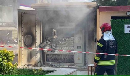 Yüksek ısınma sebebiyle elektrik panosunda yangın çıktı