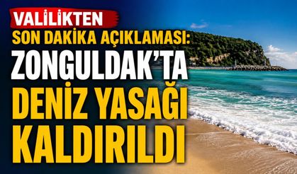 Valilikten son dakika açıklaması: Zonguldak’ta deniz yasağı kaldırıldı