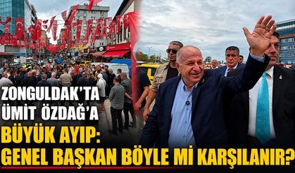 Zonguldak'ta Ümit Özdağ'a büyük ayıp: Genel Başkan böyle mi karşılanır?
