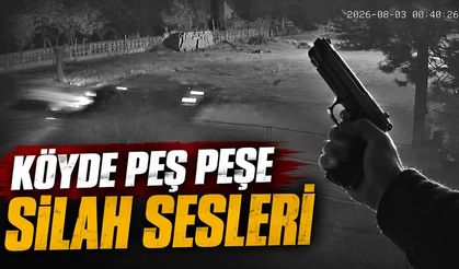 Köyde peş peşe silah sesleri