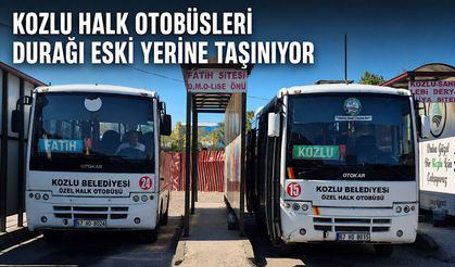 Kozlu Halk Otobüsleri Durağı eski yerine taşınıyor
