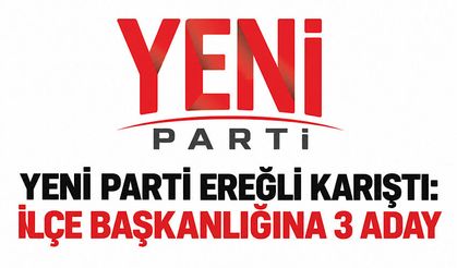 Yeni Parti Ereğli karıştı: İlçe Başkanlığına 3 aday