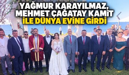 Yağmur Karayılmaz, Mehmet Çağatay Kamit ile dünya evine girdi