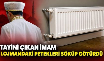 Tayini çıkan imam lojmandaki petekleri söküp götürdü