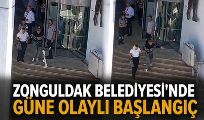 Zonguldak Belediyesi’nde güne olaylı başlangıç