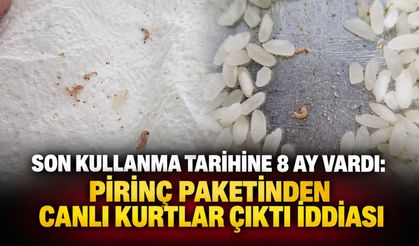 Son kullanma tarihine 8 ay vardı: Pirinç paketinden canlı kurtlar çıktı iddiası