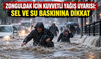 Zonguldak için kuvvetli yağış uyarısı: Sel ve su baskınına dikkat