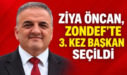Ziya Öncan, ZONDEF’te 3. kez başkan seçildi