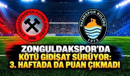Zonguldakspor’da kötü gidişat sürüyor: 3. haftada da puan çıkmadı