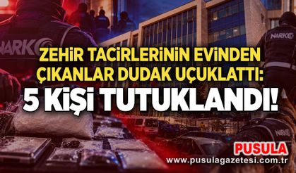 Zonguldak'ta zehir tacirlerine dev darbe: 5 kişi tutuklandı!