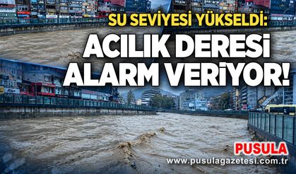 Su seviyesi yükseldi: Acılık deresi alarm veriyor!