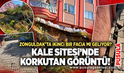 Zonguldak’ta ikinci bir facia mı geliyor? Kale Sitesi’nde korkutan görüntü!