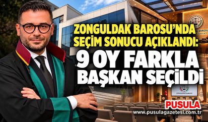 Zonguldak Barosu’nda seçim sonucu açıklandı: 9 oy farkla başkan seçildi