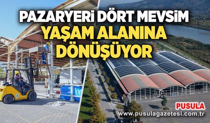 Pazaryeri dört mevsim yaşam alanına dönüşüyor