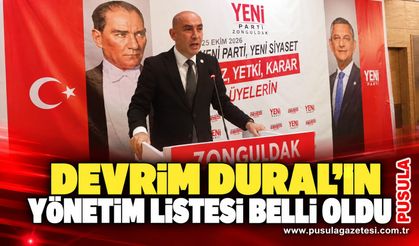 Devrim Dural’ın yönetim listesi belli oldu