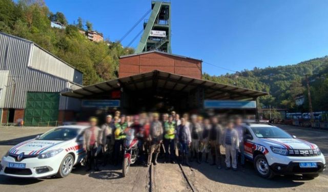 Jandarmadan maden işçilerine hayati uyarı, "Kask ve Baret Hayat Kurtarır"