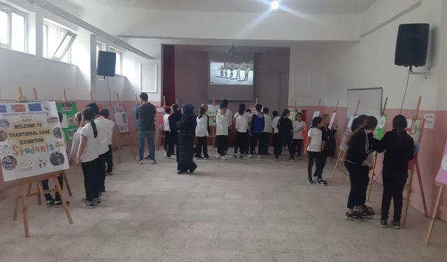 Göbü Ortaokulu'nda 'Geleneksel Oyunlar Sergisi' düzenlendi