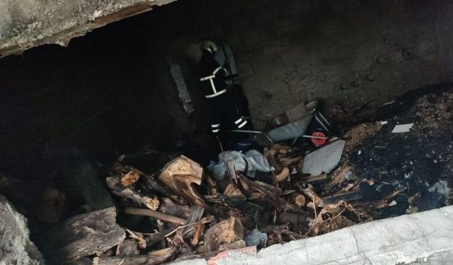 Kalorifer kazanı yangın çıkardı