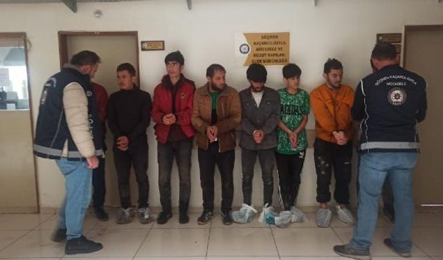 8 kaçak göçmen yakalandı