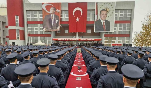 454 polis adayı mezuniyet coşkusu yaşadı