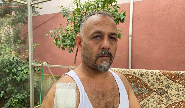 Çocuklarıyla bahçede otururken dehşeti yaşadı