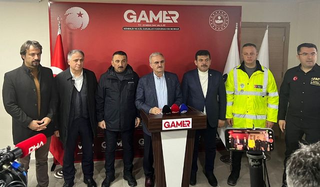 İçişleri Bakan Yardımcısı Münir Karaloğlu ve AFAD Başkanı Oktay Memiş Zonguldak'ta