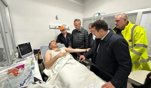 AK Parti Heyeti, hastanede: Heyelan mağdurlarını ziyaret ettiler