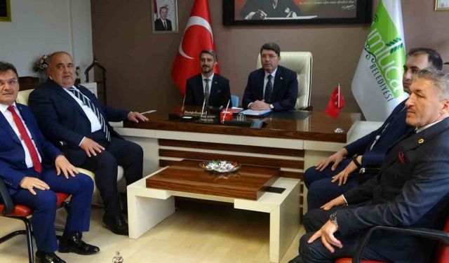 Adalet Bakanı Yılmaz Tunç'tan Başkan Mustafa Bozkurt’a ziyaret