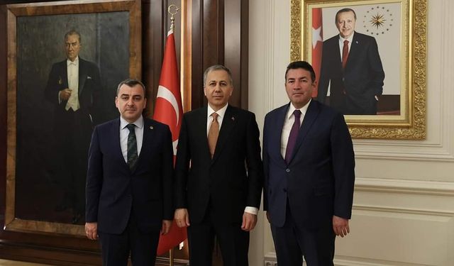 Ahmet Çolakoğlu ve Özcan Ulupınar'dan İçişleri Bakanı Ali Yerlikaya'ya ziyaret