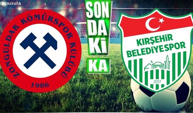 Zonguldak Kömürspor-Kırşehir Belediye maçından dördüncü gol sesi geldi (Canlı Yayın)