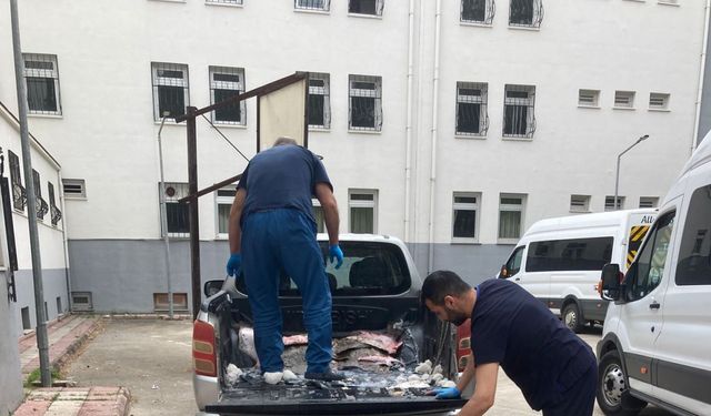 Kaçak olarak avlanan 6 ton kalkan balığı ele geçirildi