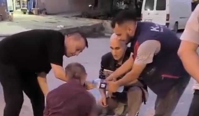 Yolun karşısına geçmeye çalışan yayaya motosiklet çarptı