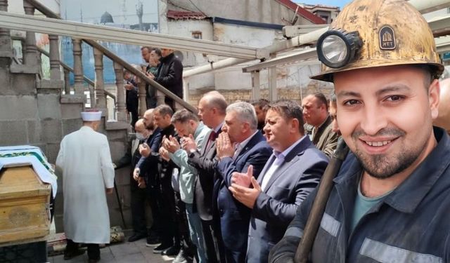 Hayatını kaybeden madenci son yolculuğuna uğurlandı