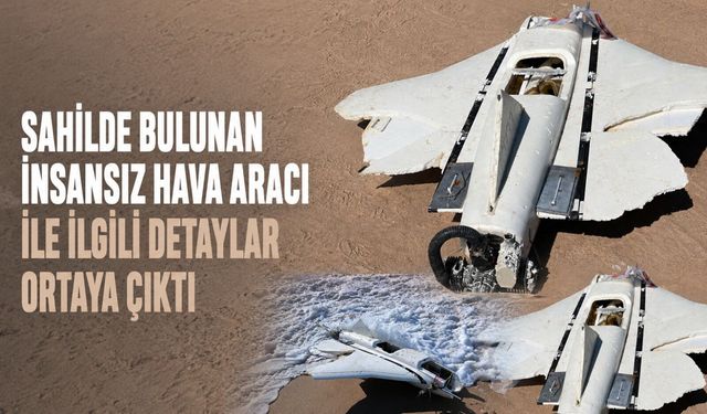 Sahilde bulunan insansız hava aracı ile ilgili detaylar ortaya çıktı