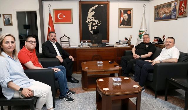 İl Emniyet Müdürü Sinan Ergen’den Başkan Özcan Ulupınar’a ziyaret